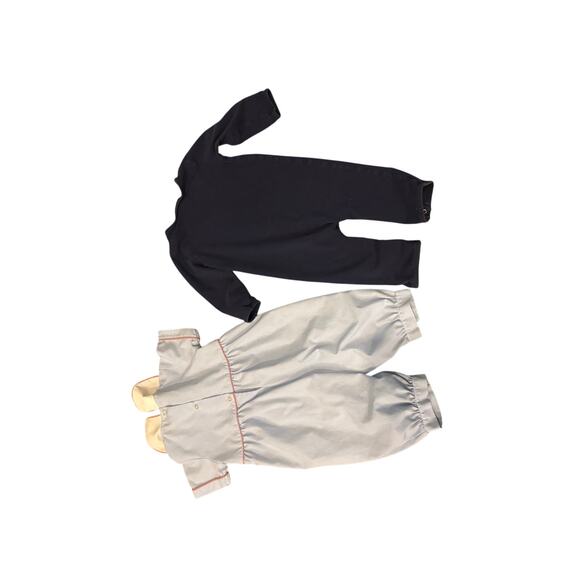 Lot 2 Baby Smock 18M Three Sister/Natalie Grant Christmas Reindeer/Santa Smocked - Picture 5 of 8